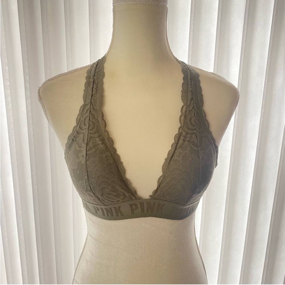 PINK Victoria’s Secret Lace Halter Bralette